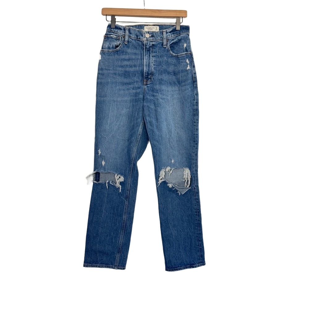 Abercrombie & Fitch 90’s Straight Denim High-Rise Jeans Size 27 4 Short